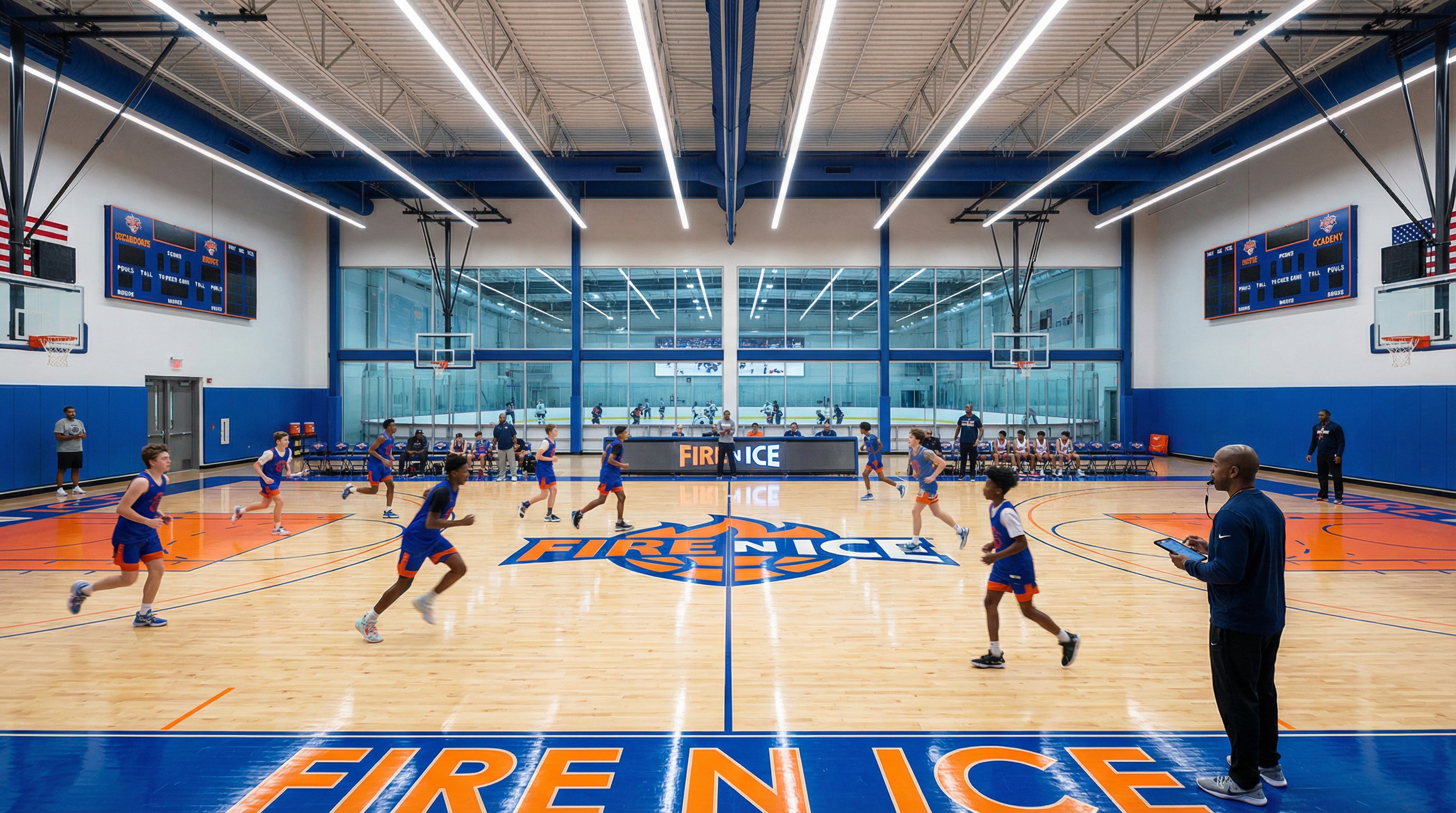 Basketball Academy Training on NBA Courts