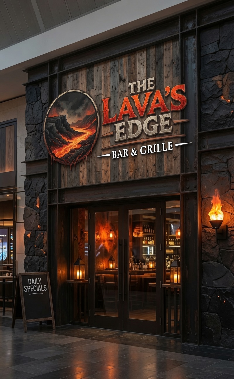Lava's Edge bar and cocktails
