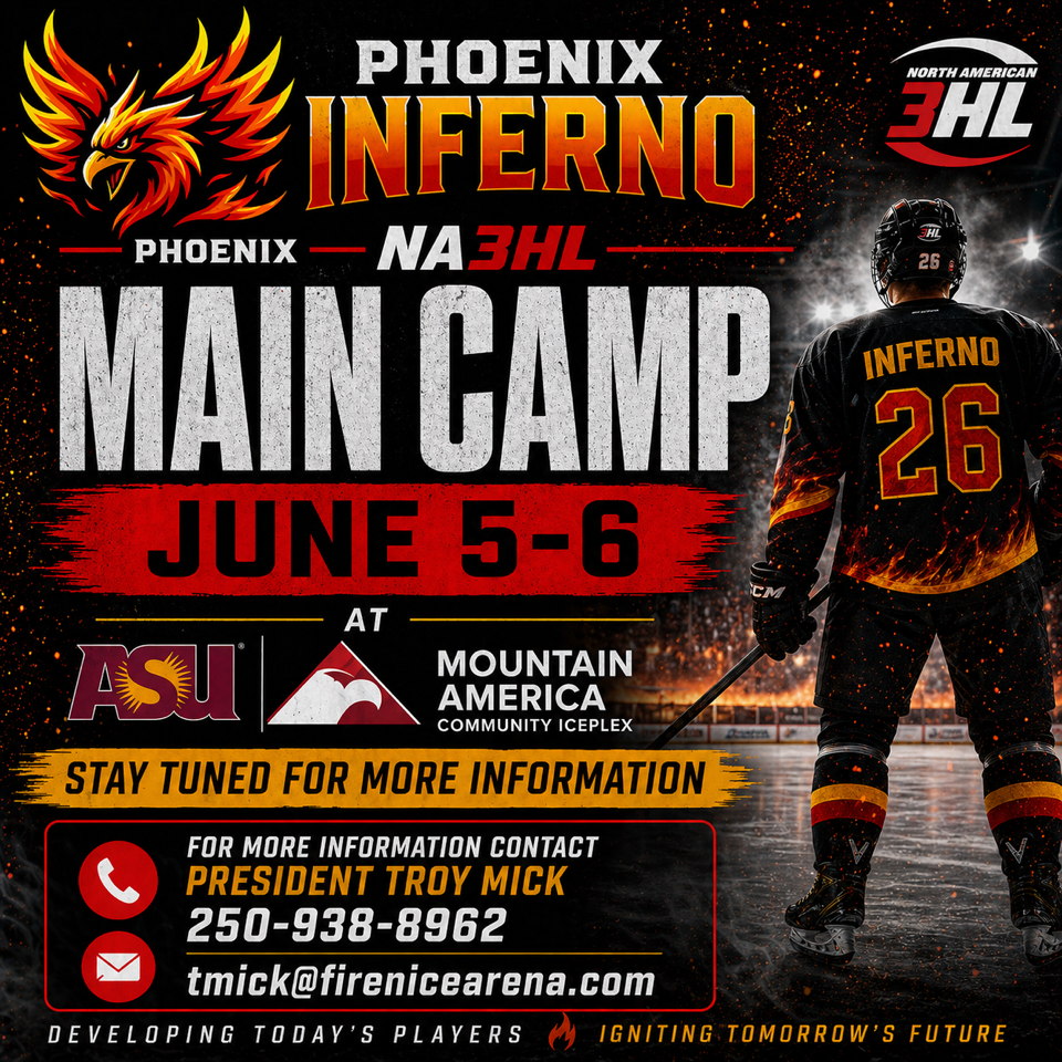 Phoenix Inferno NA3HL Main Camp — June 5-6, 2026 at ASU Mountain America Community IcePlex